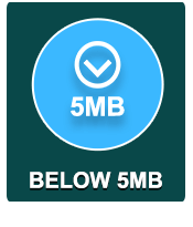 Below 5MB